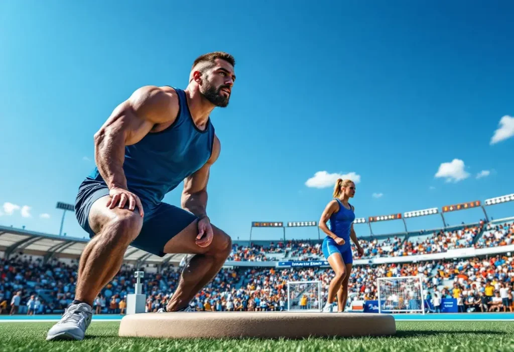 Combien pèse le poids au lancer de poids ?